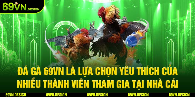 Đá gà 69vn là lựa chọn yêu thích của nhiều thành viên tham gia tại nhà cái